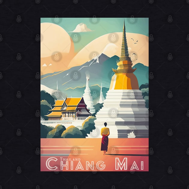 Vintage Retro Chiang Mai Serenity by POD24